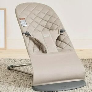 BabyBjorn Bouncer Bliss, Sand Gray, Cotton